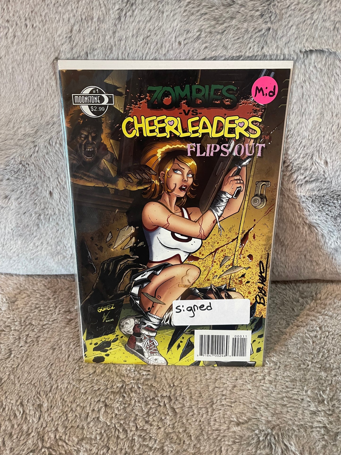 Rotten Zombies Vs. Cheerleaders Flips Out 1 Flipbook Signed