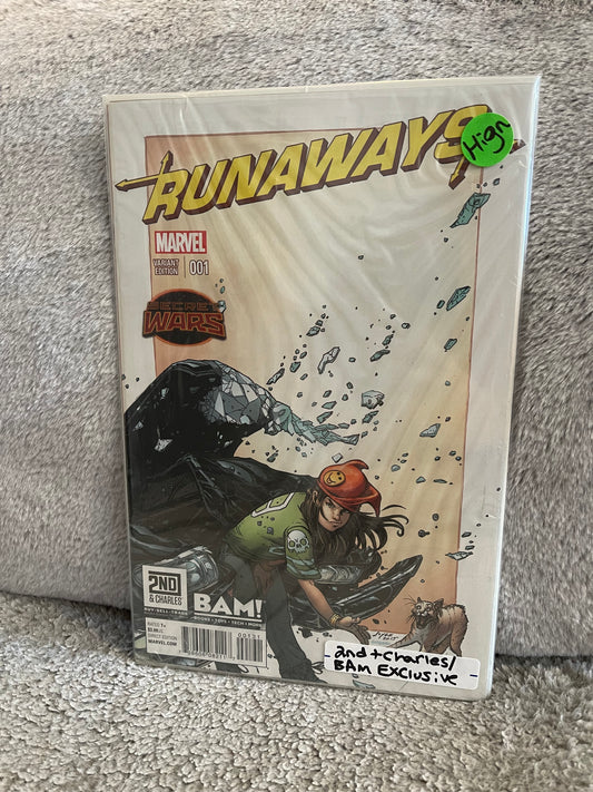 Runaways 1 BAM / 2nd & Charles Variant Bagged (2017)