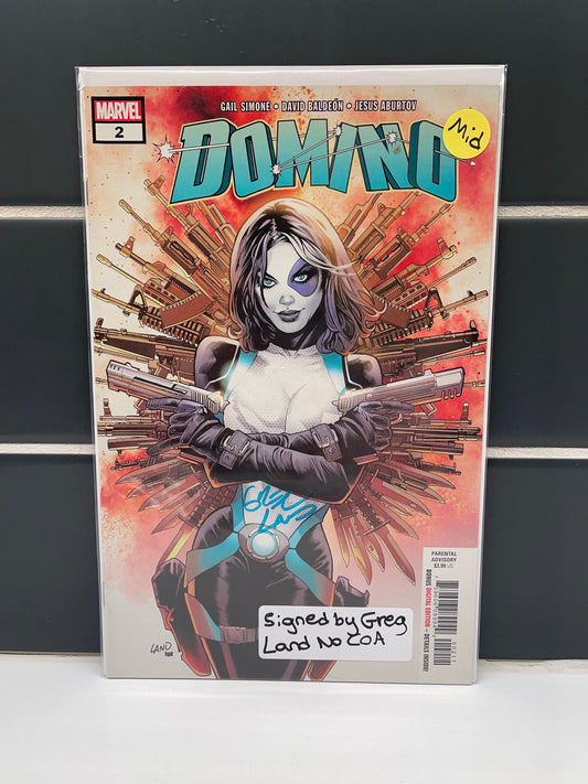 Domino 2 Signed by Greg Land (no coa) (2018)