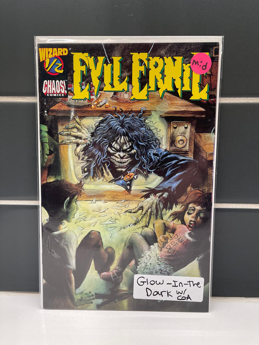 Evil Ernie 1/2 Wizard Glow in the Dark W/ COA (1997)