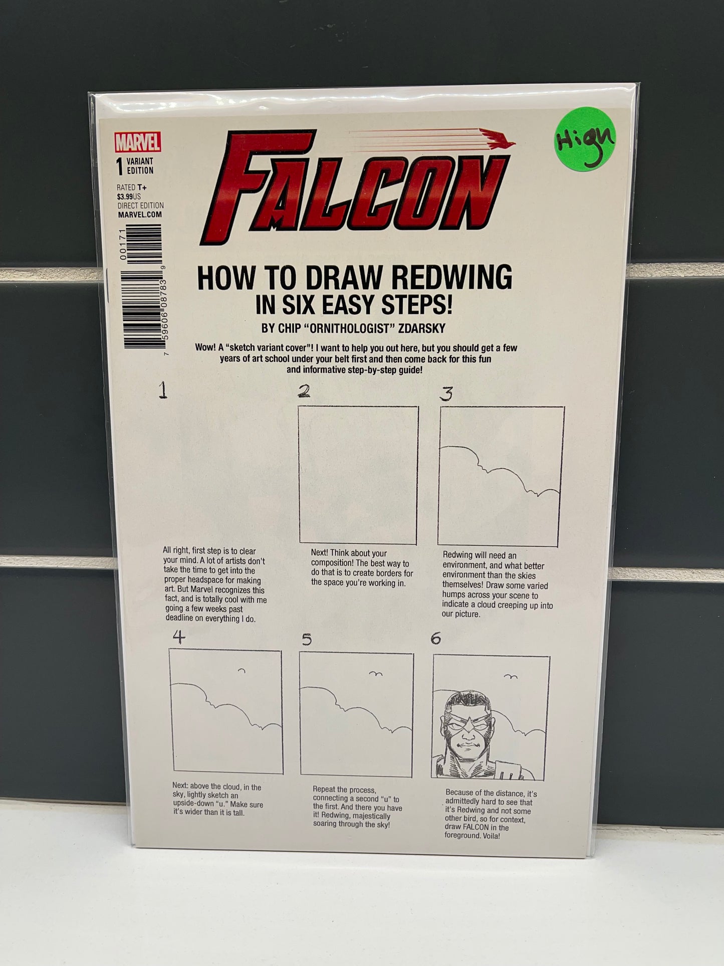 Falcon 1 Zdarsky 'How To Draw' Variant (2017)