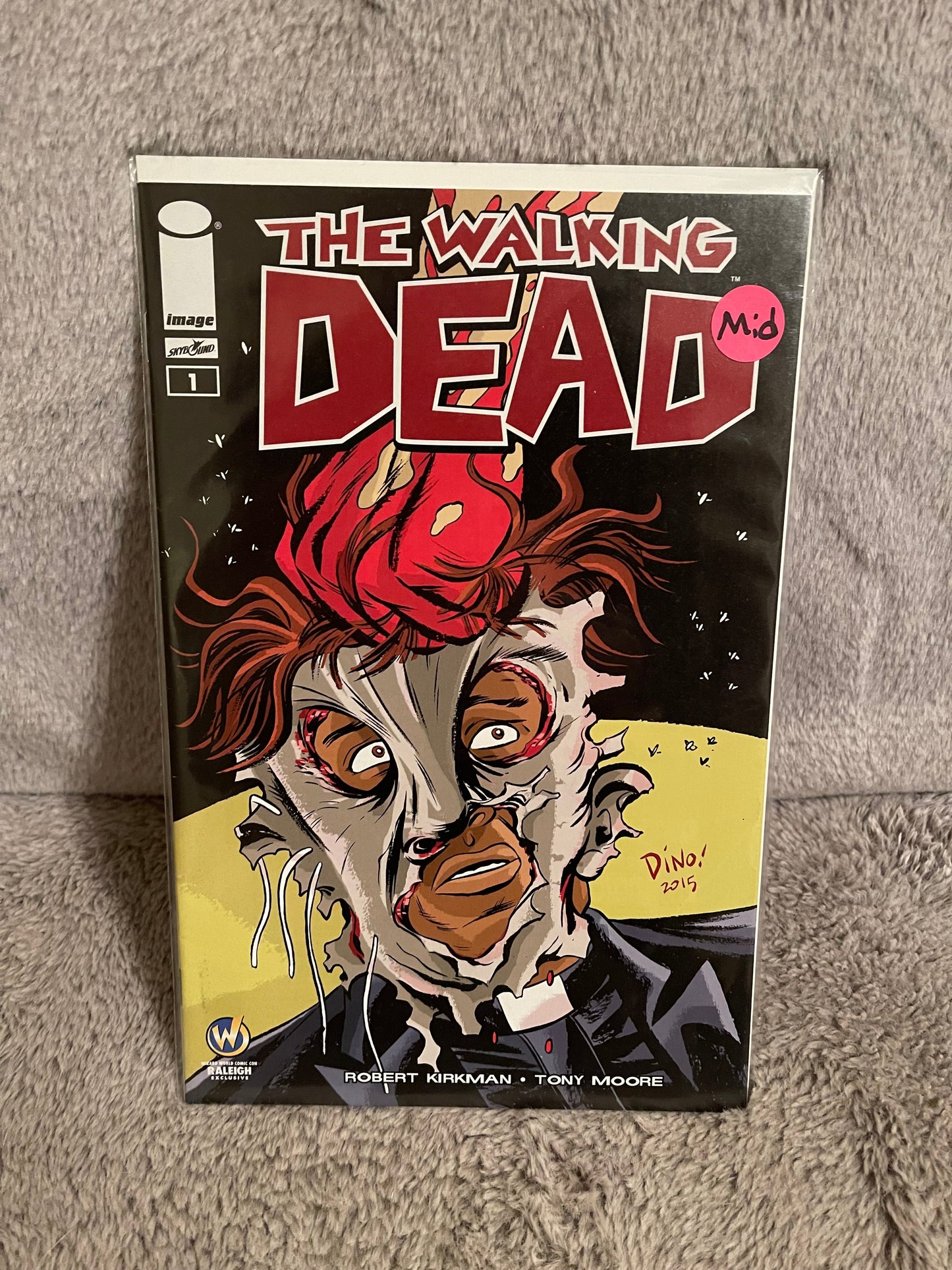 Walking Dead 1 Wizard World 2015 Raleigh Variant Cover by Dean Haspiel