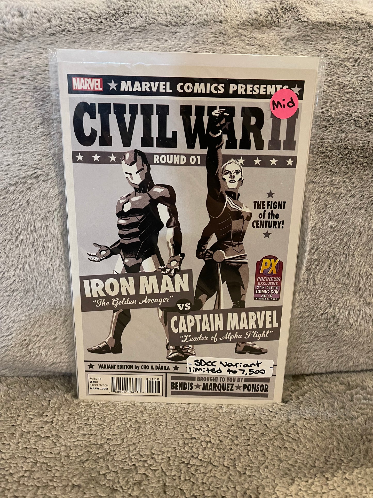 Civil War II 1 SDCC Cho Exclusive Limited to 7,500 Variant (2016)