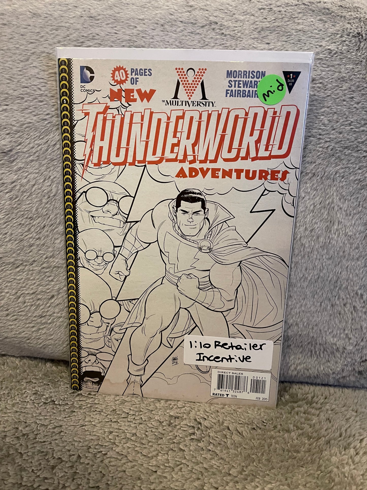 Multiversity : Thunderworld Adventures 1 1:10 Incentive B & W Variant (2015)