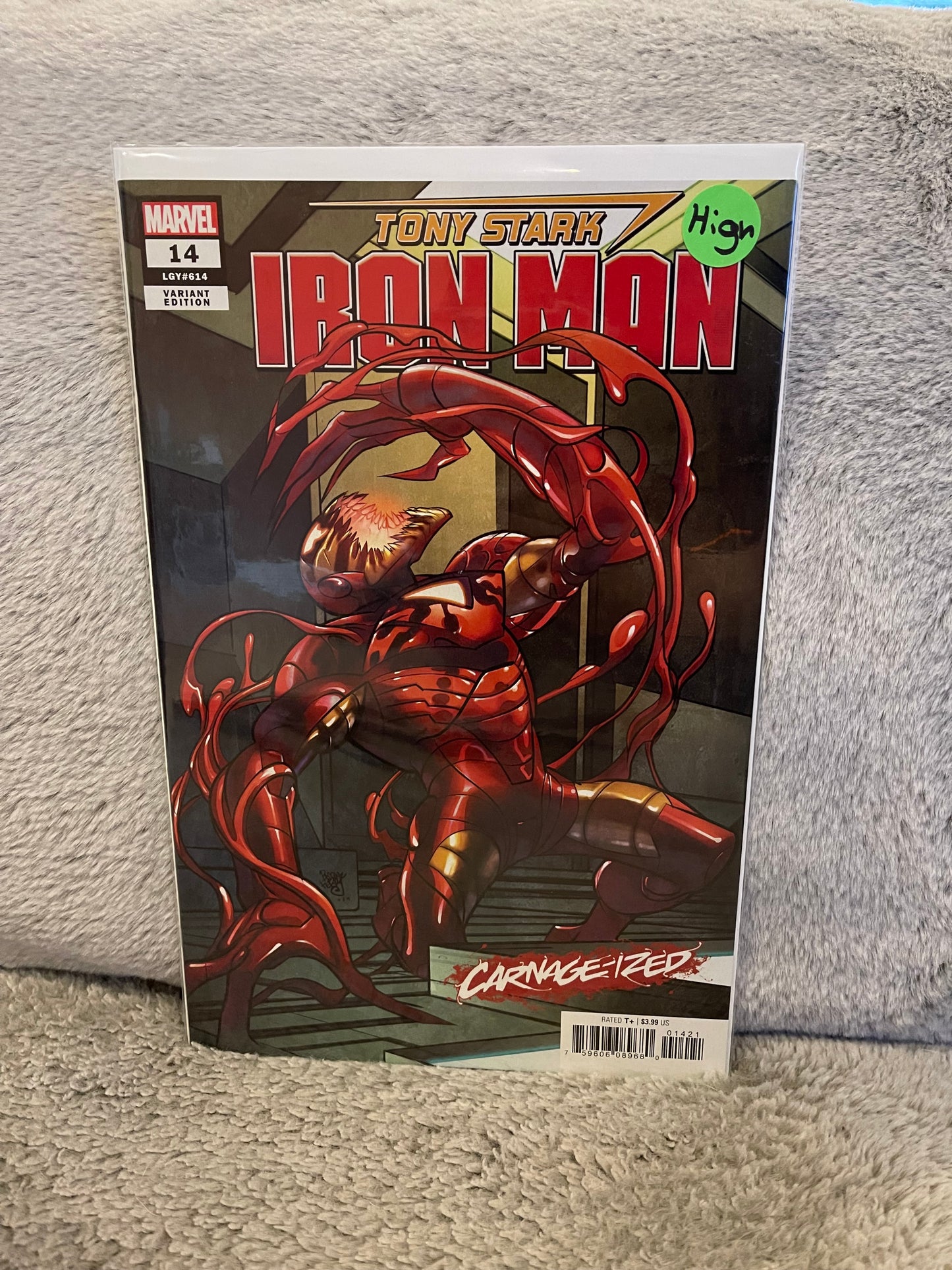 Tony Stark : Iron Man 14 Carnage-ized Variant (2019)