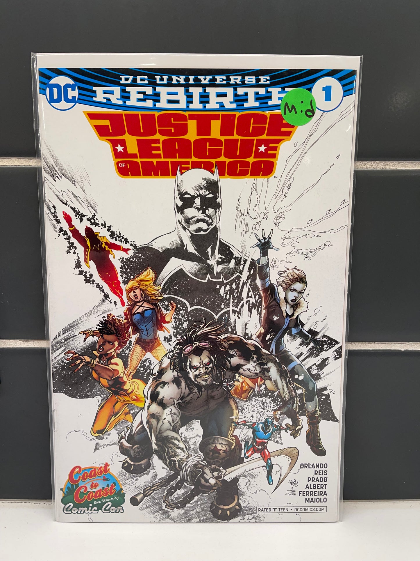 Justice League of America 1 Coast to Coast Comic Con Exclusive Variant (2017)