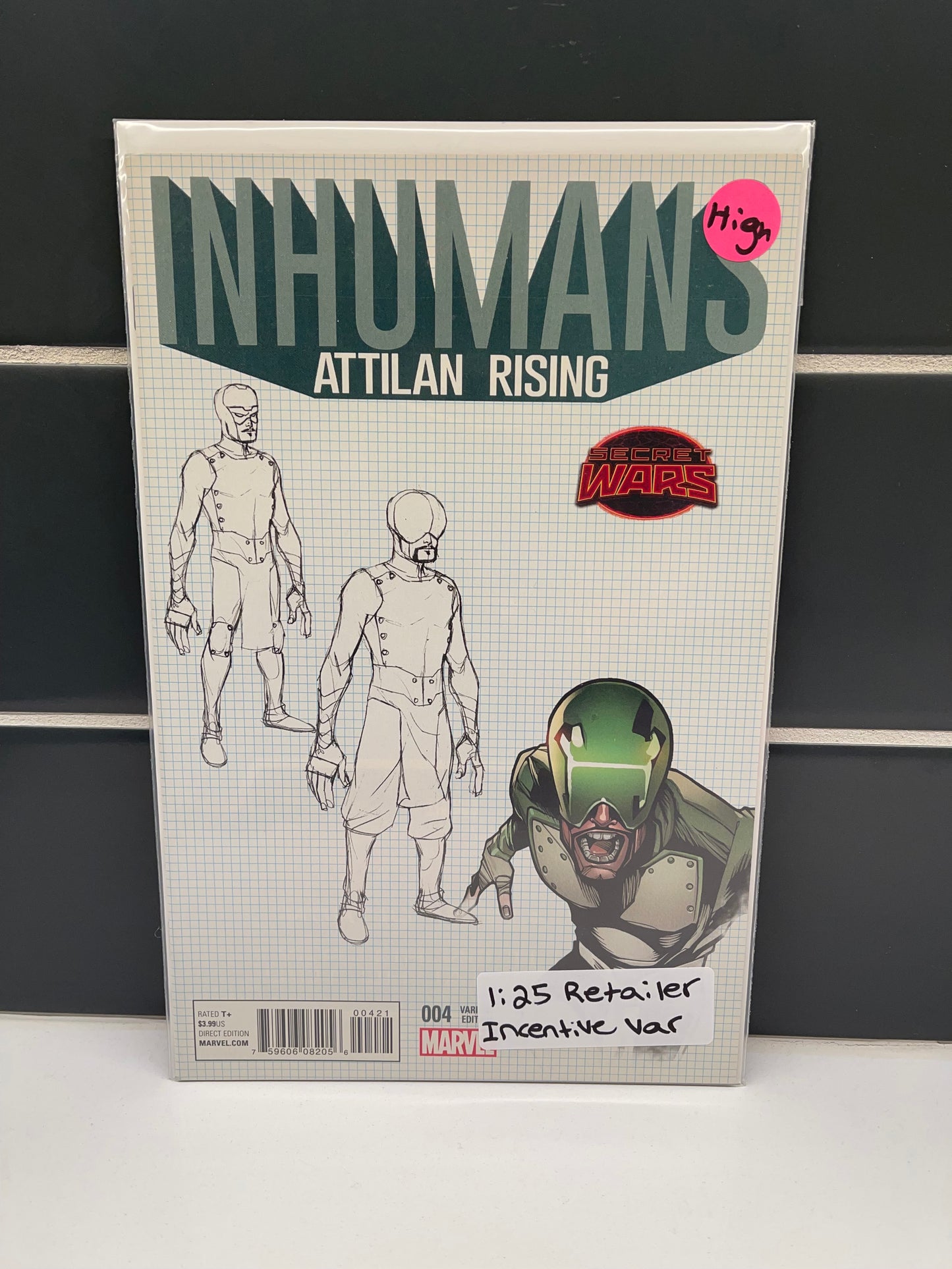 Inhumans: Attilan Rising 4 1:25 Incentive Variant (2015)