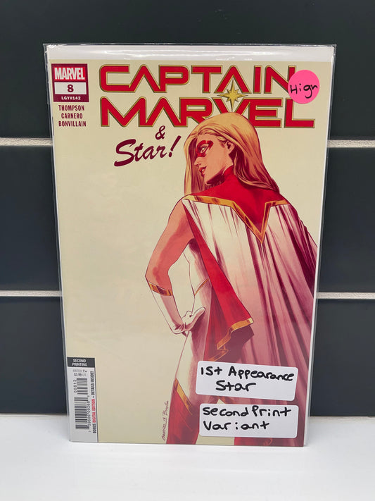 Captain Marvel 8 Second Print Variant (2019) *key*