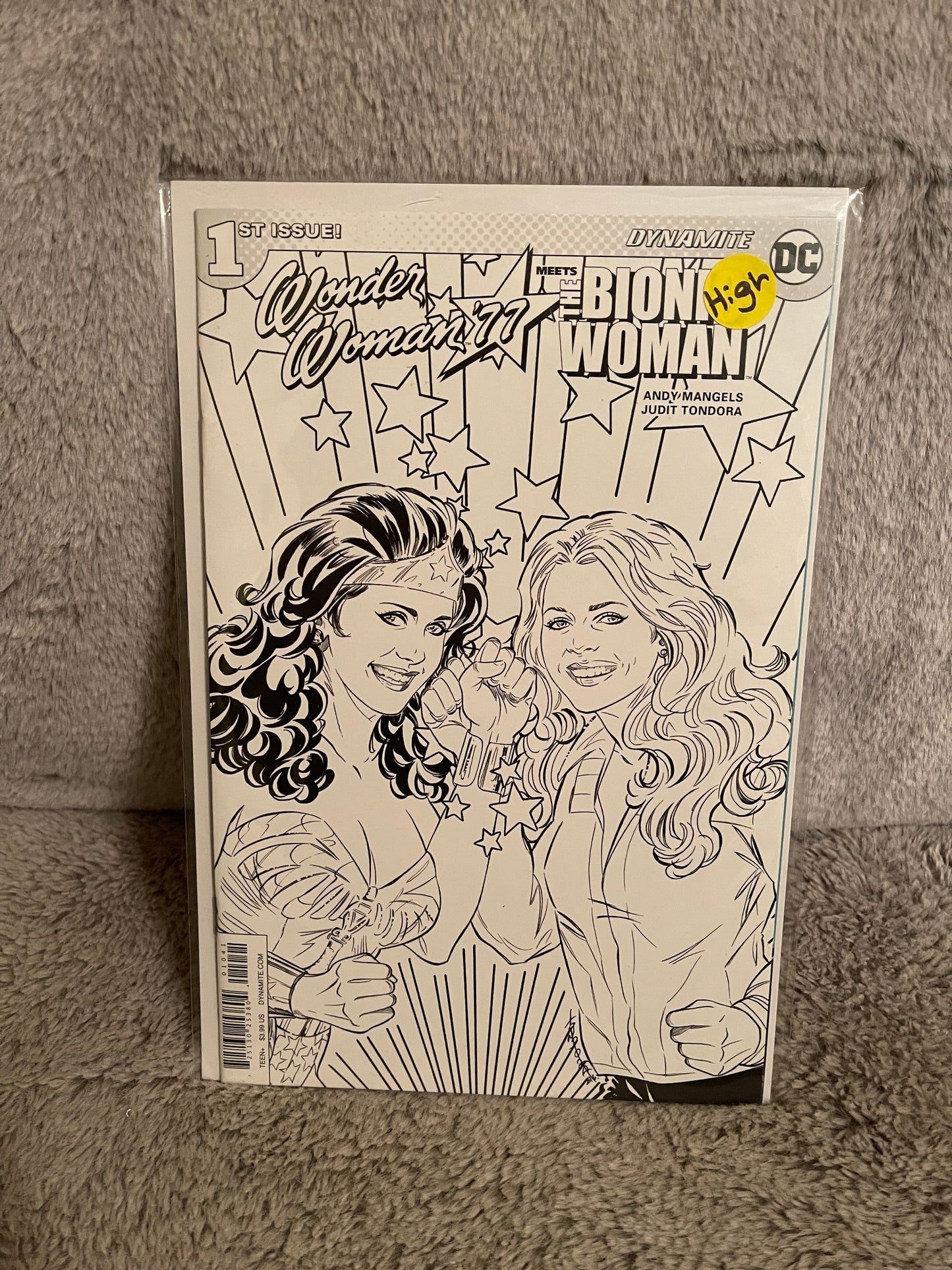 Wonder Woman '77 Meets the Bionic Woman 1 Coloring Book Variant